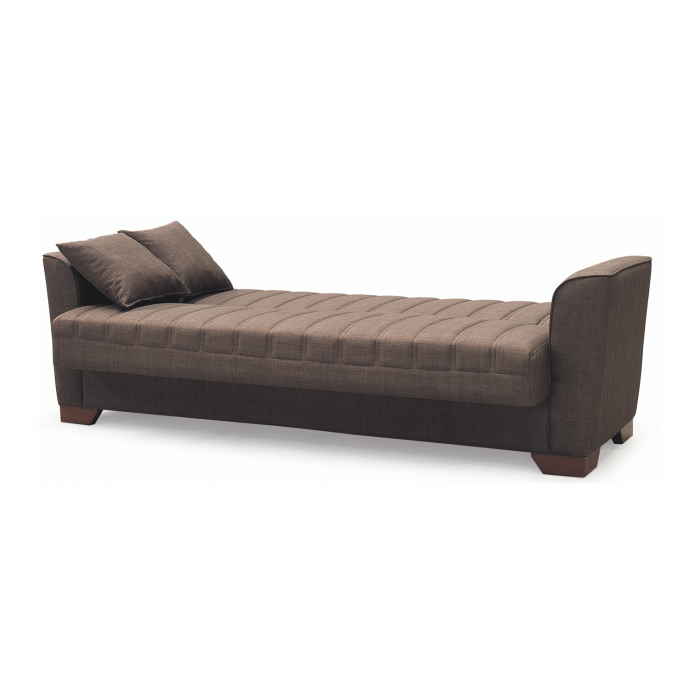 Canapea QUEEN extensibila, 3 locuri, cu arcuri si lada depozitare, 218x70x80 cm - ExpoMob [4]