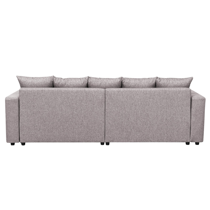 Coltar extensibil FEL266, cu arcuri si lada depozitare, colt interschimbabil, bej, 266x165x90 cm [4]