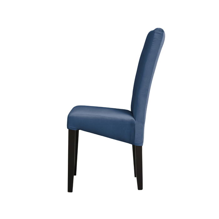 Set 2 scaune living TEO LUX, picioare lemn wenge, stofa albastru deschis, 46x60x98 cm [3]