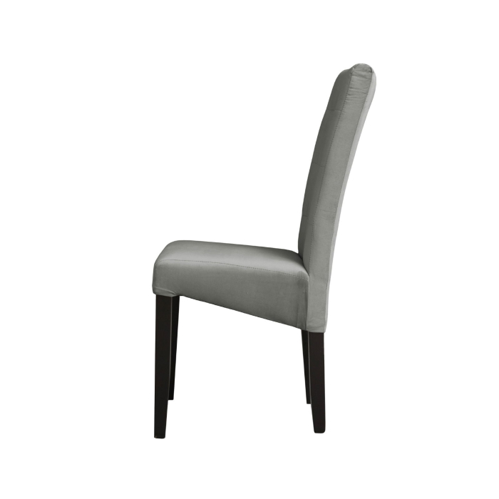 Set 2 scaune living TEO LUX, picioare lemn wenge, stofa bej, 46x60x98 cm [3]