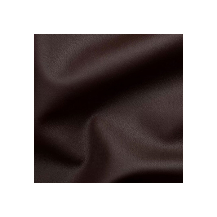 Set 2 scaune living TEO, picioare lemn alb, piele ecologica maro inchis, 46x60x98 cm [6]