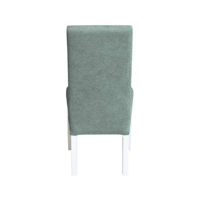 Set 2 scaune living TEO, picioare lemn alb, stofa mint, 46x60x98 cm [4]