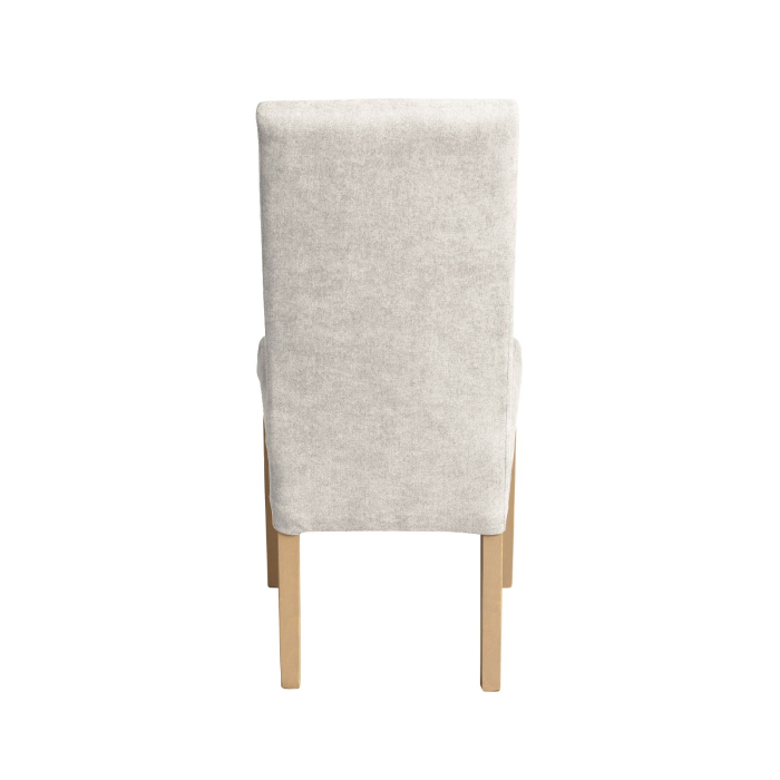 Set 2 scaune living TEO, picioare lemn natur, stofa crem, 46x60x98 cm [4]