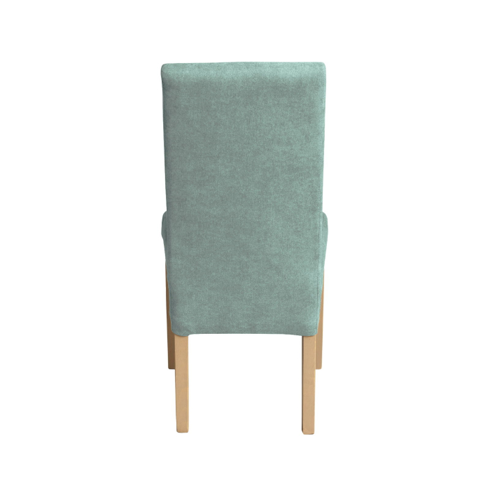 Set 2 scaune living TEO, picioare lemn natur, stofa mint, 46x60x98 cm [4]
