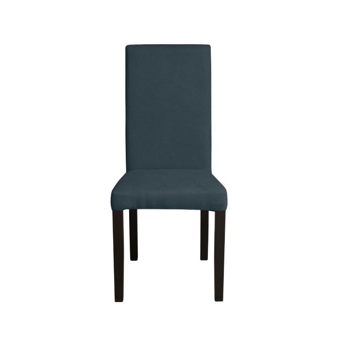 Set 2 scaune living TEO, picioare lemn wenge, stofa albastru, 46x60x98 cm [2]