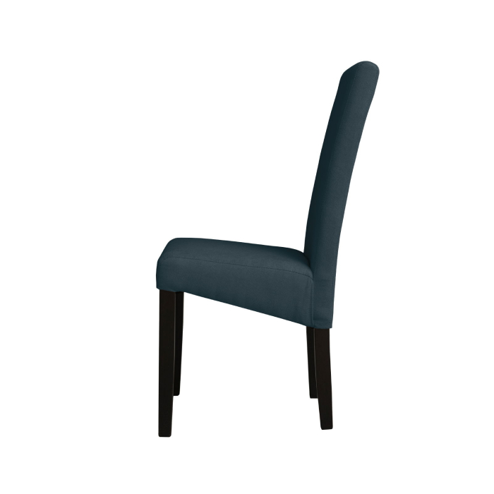 Set 2 scaune living TEO, picioare lemn wenge, stofa albastru, 46x60x98 cm [3]