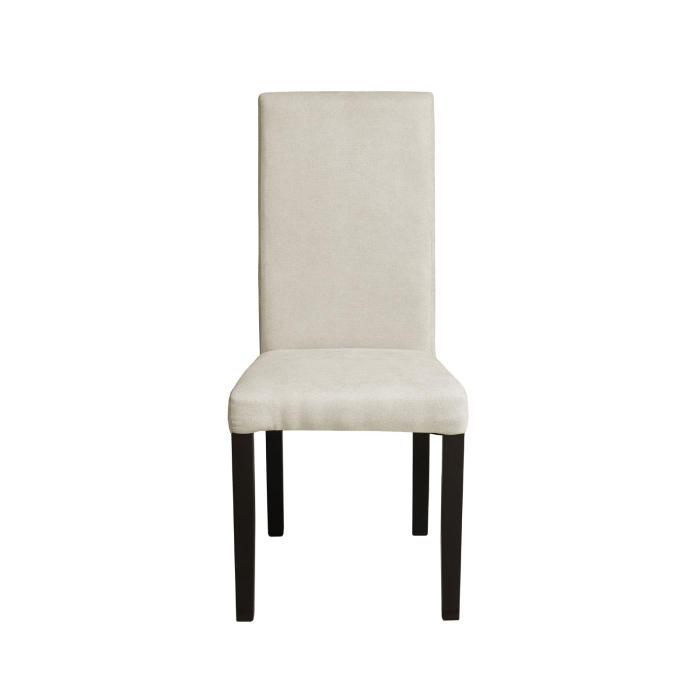 Set 2 scaune living TEO, picioare lemn wenge, stofa crem, 46x60x98 cm [2]