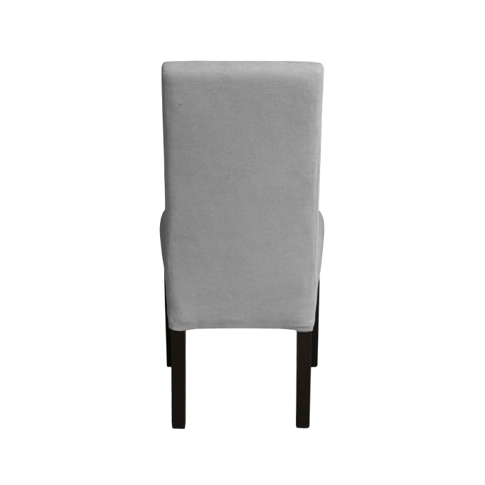Set 2 scaune living TEO, picioare lemn wenge, stofa gri deschis, 46x60x98 cm [4]