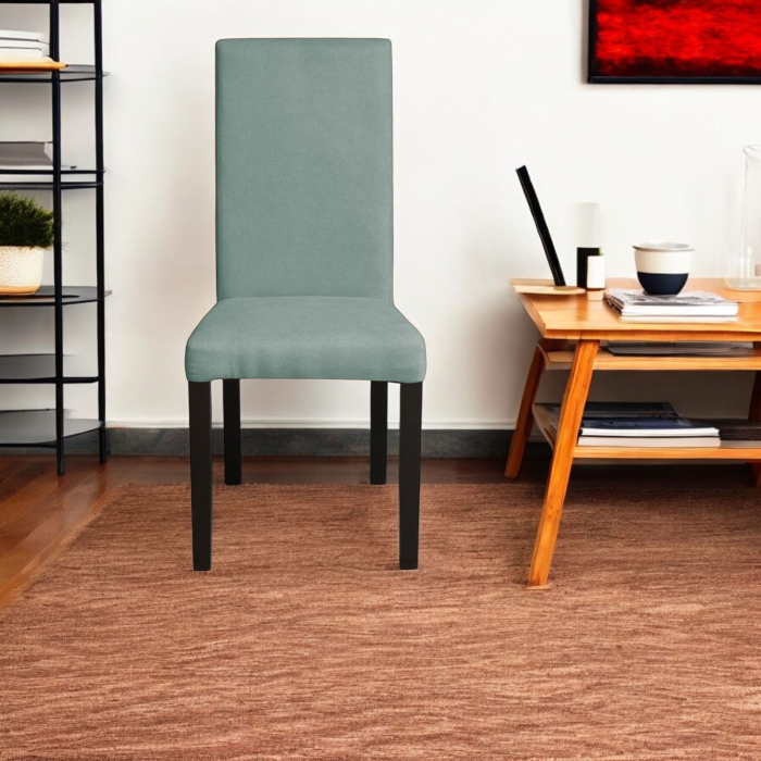 Set 2 scaune living TEO, picioare lemn wenge, stofa mint, 46x60x98 cm [5]