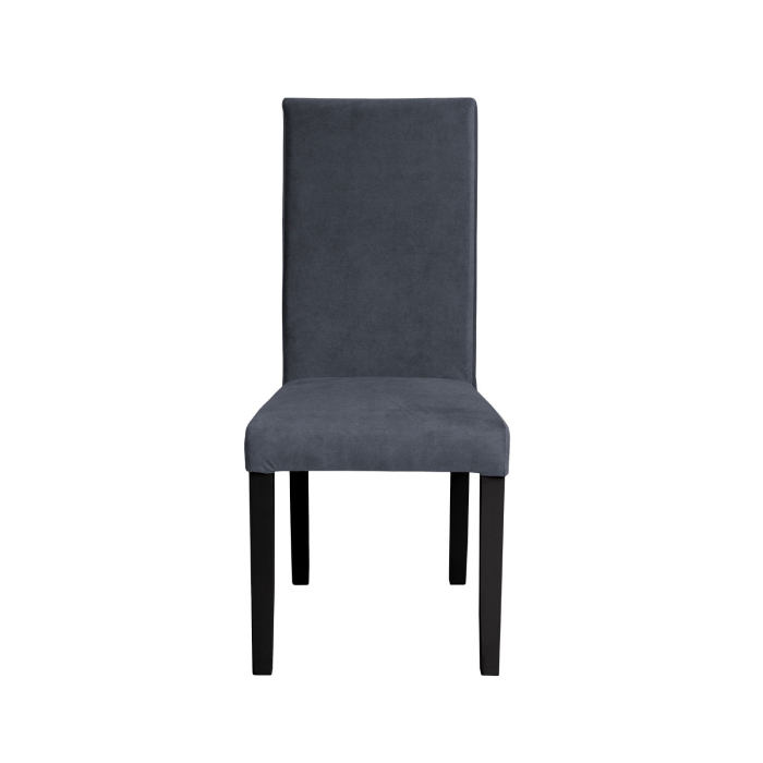 Set 2 scaune living TEO, picioare lemn wenge, stofa z albastru, 46x60x98 cm [2]