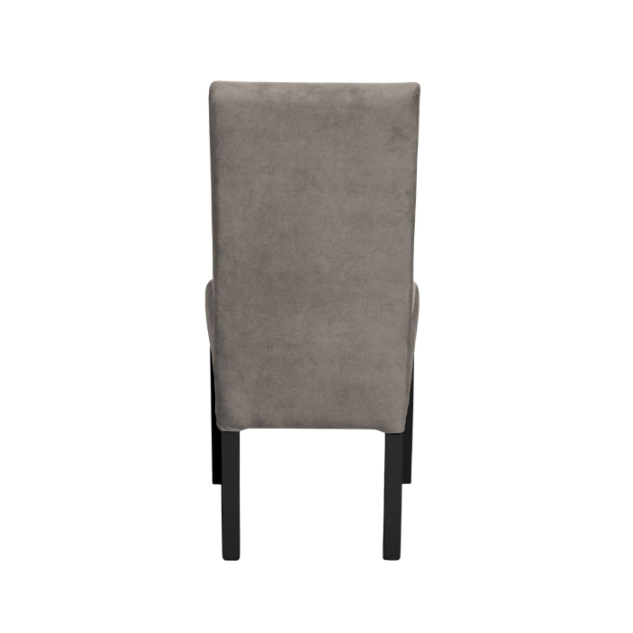 Set 2 scaune living TEO, picioare lemn wenge, stofa z cappuccino, 46x60x98 cm [4]