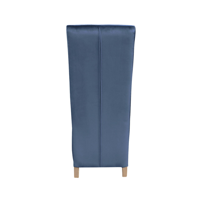 Set 2 scaune living VANESSA, picioare lemn natur, stofa albastru deschis, 47x60x110 cm [4]