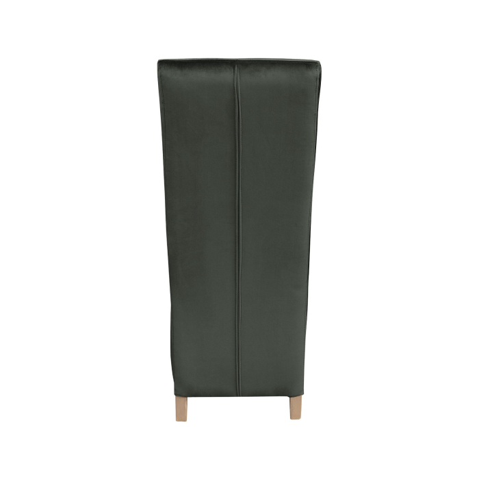 Set 2 scaune living VANESSA, picioare lemn natur, stofa gri inchis, 47x60x110 cm [4]