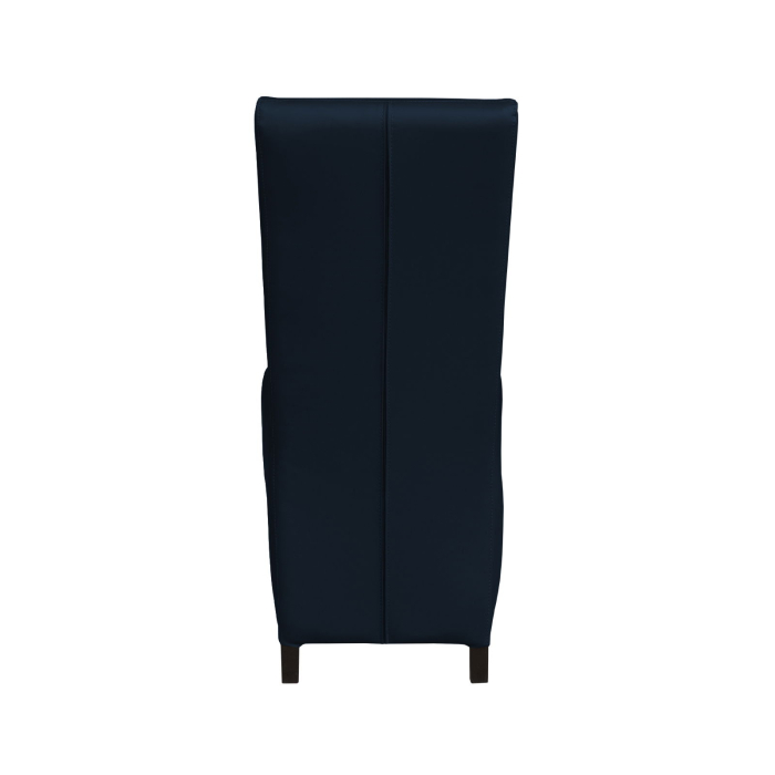Set 2 scaune living VANESSA, picioare lemn wenge, piele ecologica albastru, 47x60x110 cm [4]