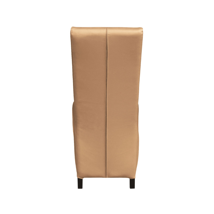 Set 2 scaune living VANESSA, picioare lemn wenge, piele ecologica bej, 47x60x110 cm [4]