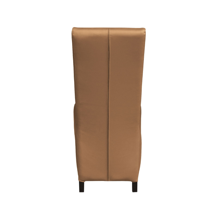 Set 2 scaune living VANESSA, picioare lemn wenge, piele ecologica bej inchis, 47x60x110 cm [4]