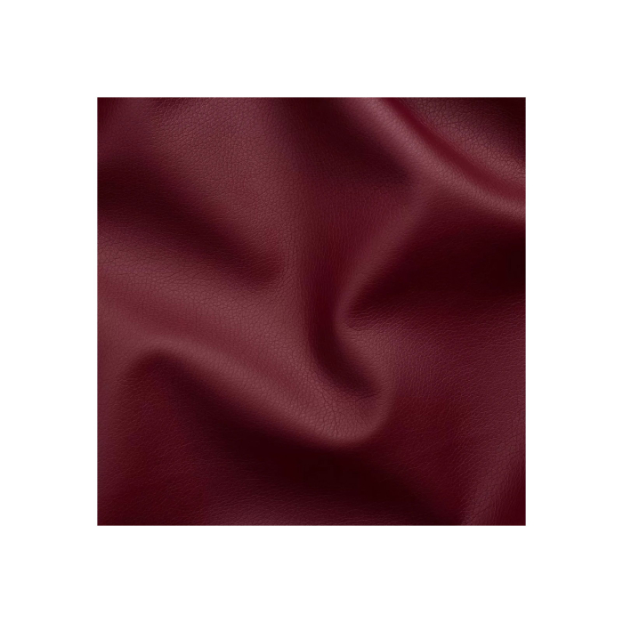 Set 2 scaune living VANESSA, picioare lemn wenge, piele ecologica bordo, 47x60x110 cm [6]