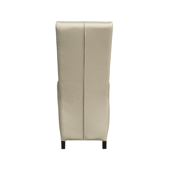 Set 2 scaune living VANESSA, picioare lemn wenge, piele ecologica crem, 47x60x110 cm [4]