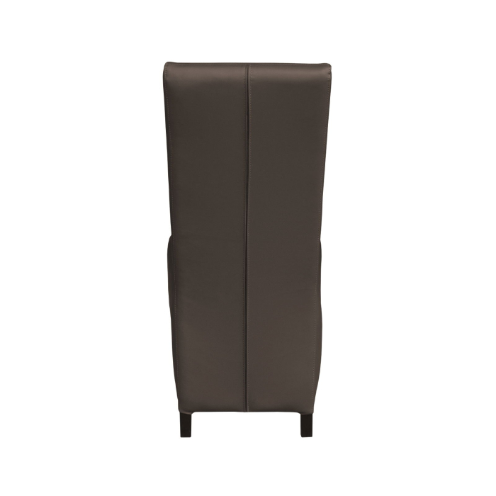 Set 2 scaune living VANESSA, picioare lemn wenge, piele ecologica gri elefant, 47x60x110 cm [4]