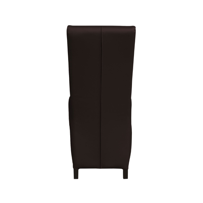 Set 2 scaune living VANESSA, picioare lemn wenge, piele ecologica maro inchis, 47x60x110 cm [4]