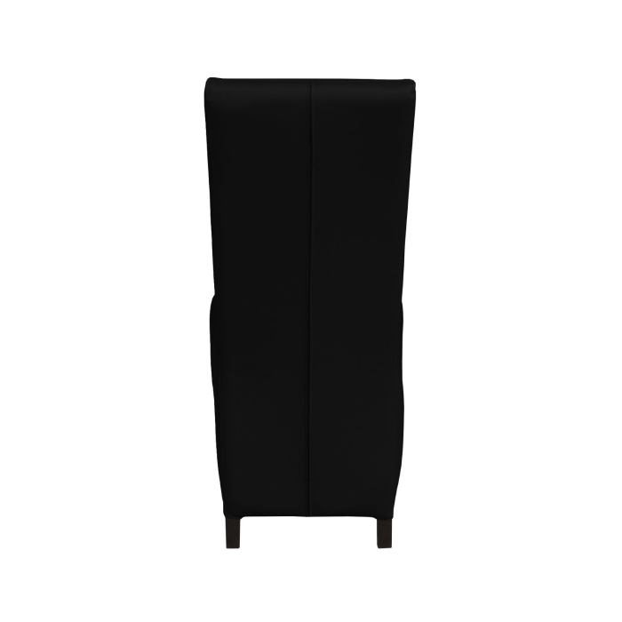 Set 2 scaune living VANESSA, picioare lemn wenge, piele ecologica negru, 47x60x110 cm [4]