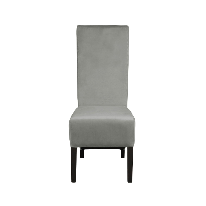 Set 2 scaune living VANESSA, picioare lemn wenge, stofa bej, 47x60x110 cm [2]