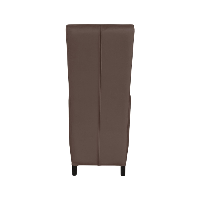 Set 2 scaune living VANESSA, picioare lemn wenge, stofa maro, 47x60x110 cm [4]