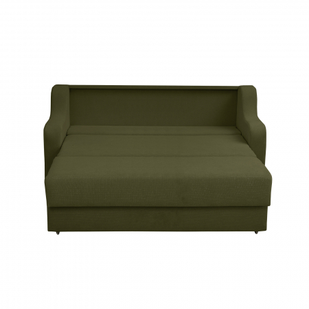 Canapea extensibila GIN190 XL, 3 locuri, cu arcuri si lada depozitare, verde inchis, 190x100x95 cm [1]