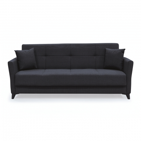 Canapele Moderne - Canapea LOREN extensibila, 3 locuri, cu arcuri si lada depozitare, 203x85x85 cm - ExpoMob