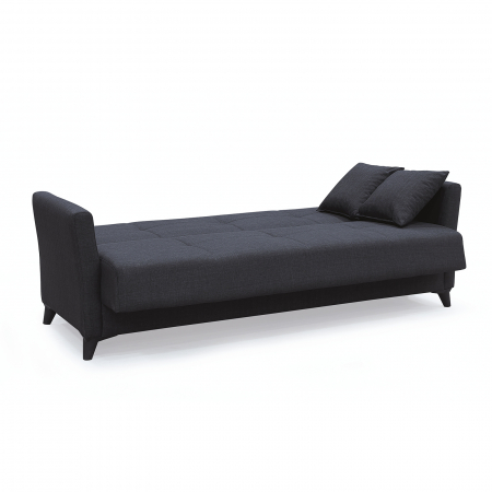 Canapele Moderne - Canapea LOREN extensibila, 3 locuri, cu arcuri si lada depozitare, 203x85x85 cm - ExpoMob