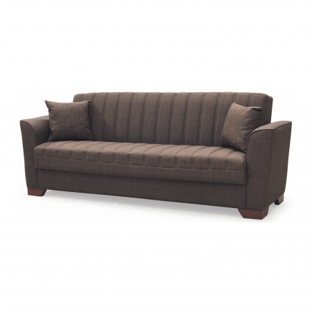 Canapea QUEEN extensibila, 3 locuri, cu arcuri si lada depozitare, 218x70x80 cm - ExpoMob [1]