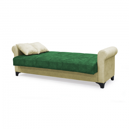 Canapele Moderne - Canapea SALLY extensibila, 3 locuri, cu arcuri si lada depozitare, 215x80x83 cm - ExpoMob