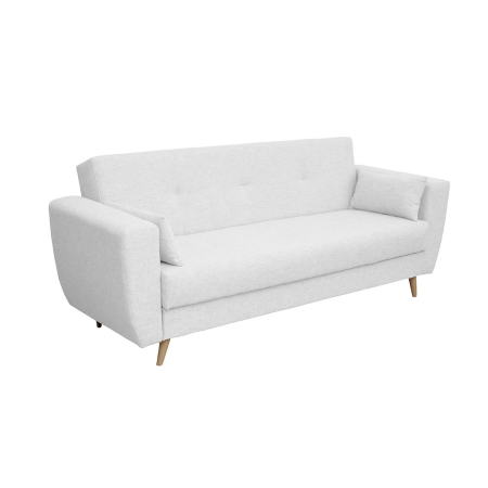 Canapea extensibila SIE230, 3 locuri, cu arcuri si lada depozitare, gri deschis, 230x87x92 cm [1]