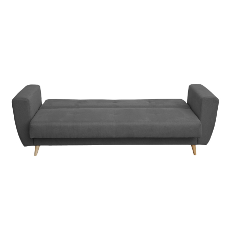 Canapea extensibila SIE230, 3 locuri, cu arcuri si lada depozitare, gri inchis, 230x87x92 cm [2]