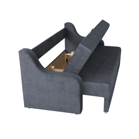 Canapea VALY II extensibila, 3 locuri, cu lada depozitare, albastru petrol, 215x90x95 cm [2]
