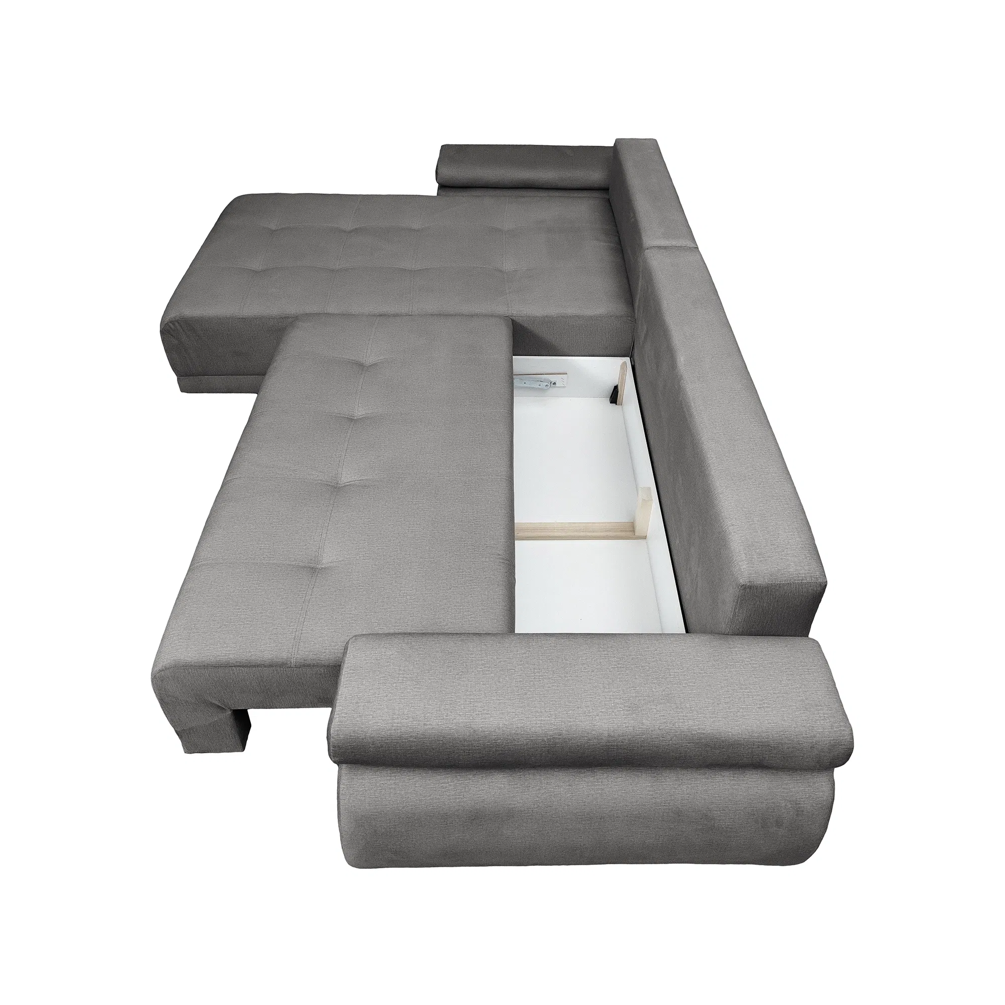 Coltar extensibil SAINT TROPEZ, cu arcuri si lada depozitare, colt interschimbabil, 315x204x85 cm [4]