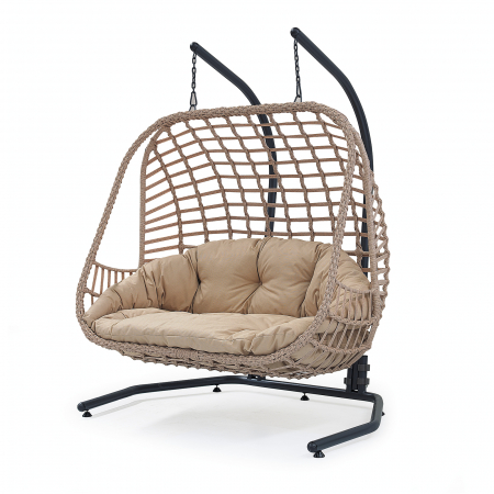 Leagan suspendat BALINA, bej, 193x150x110 cm