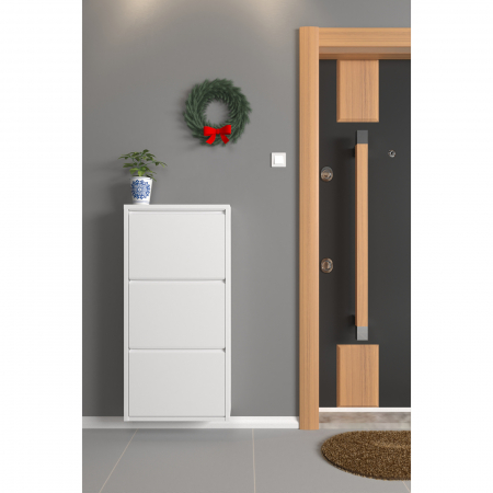 Pantofar TRIPLE, cu 3 rafturi, 55x15x100 cm - ExpoMob [1]