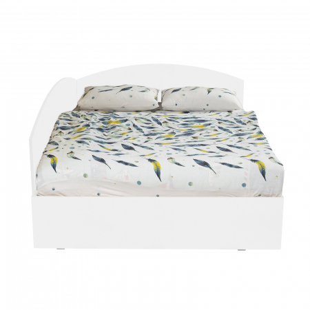 Paturi - Pat Colt Alma 140x200 cm, cu 2 sertare laterale pe role - ExpoMob