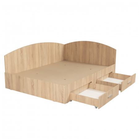 Pat Colt Alma 160x200 cm, cu 2 sertare laterale pe role - ExpoMob [4]