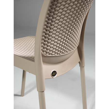 Scaun de gradina SUNNY, model ratan, antracit, 56x45x84 cm [5]