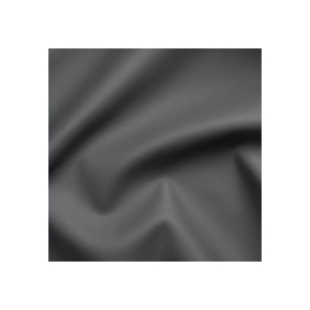 Set 2 scaune living TEO LUX, picioare lemn natur, piele ecologica gri, 46x60x98 cm [5]