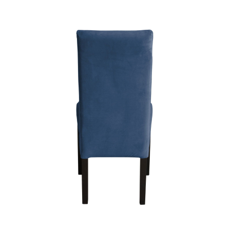 Produs în România - Set 2 scaune living TEO LUX, picioare lemn wenge, stofa albastru deschis, 46x60x98 cm