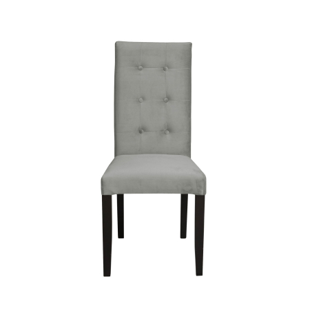 Produs în România - Set 2 scaune living TEO LUX, picioare lemn wenge, stofa bej, 46x60x98 cm