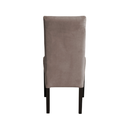 Produs în România - Set 2 scaune living TEO LUX, picioare lemn wenge, stofa cappuccino, 46x60x98 cm