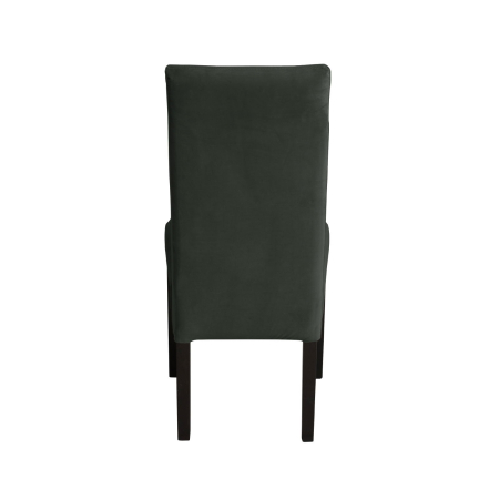 Produs în România - Set 2 scaune living TEO LUX, picioare lemn wenge, stofa gri inchis, 46x60x98 cm