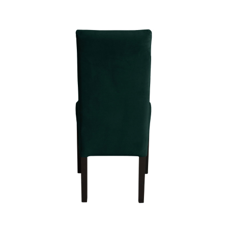 Scaune Dining - Set 2 scaune living TEO LUX, picioare lemn wenge, stofa verde smarald, 46x60x98 cm