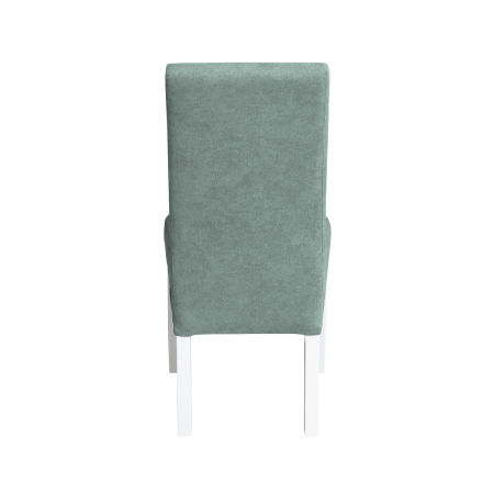 Scaune Dining - Set 2 scaune living TEO, picioare lemn alb, stofa mint, 46x60x98 cm