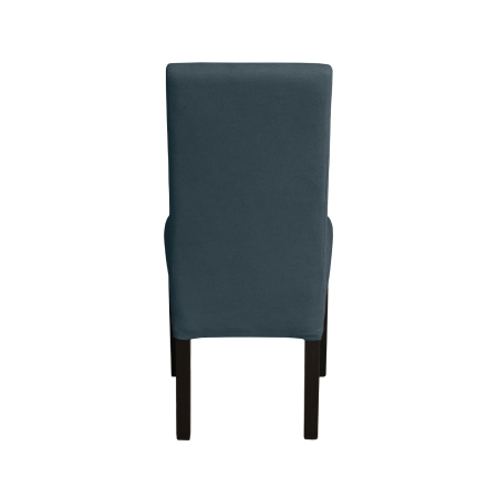 Produs în România - Set 2 scaune living TEO, picioare lemn wenge, stofa albastru, 46x60x98 cm