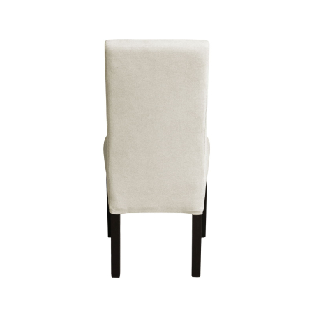 Produs în România - Set 2 scaune living TEO, picioare lemn wenge, stofa crem, 46x60x98 cm